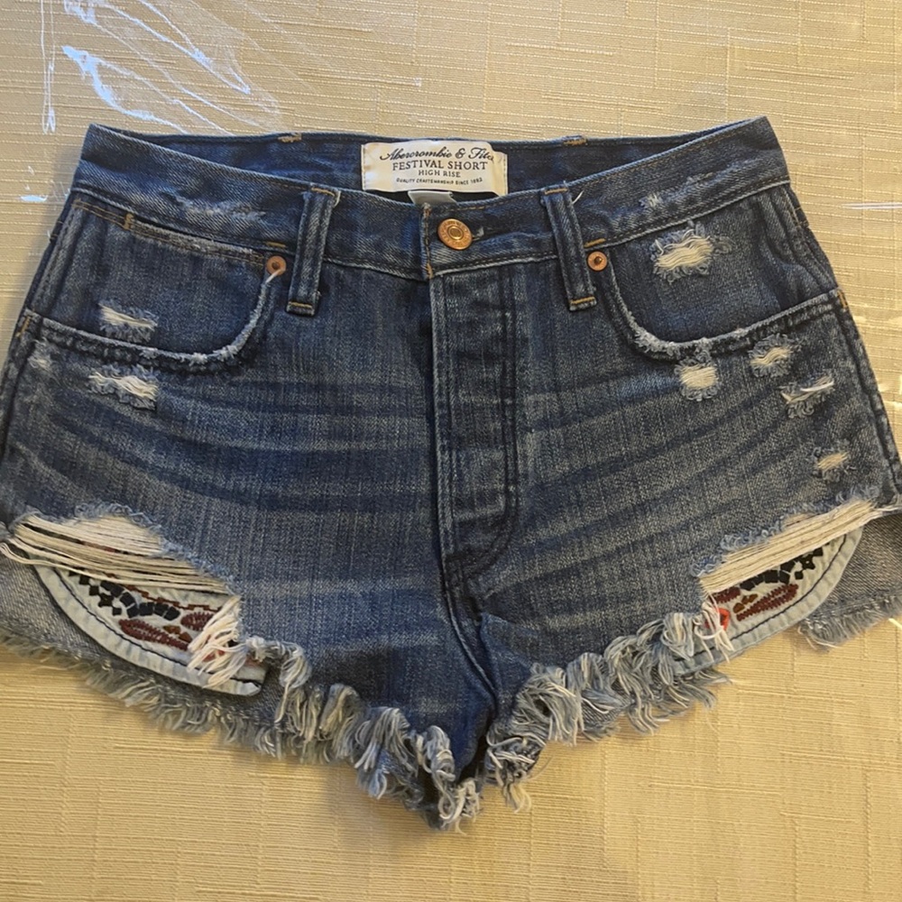 Abercrombie denim shorts.